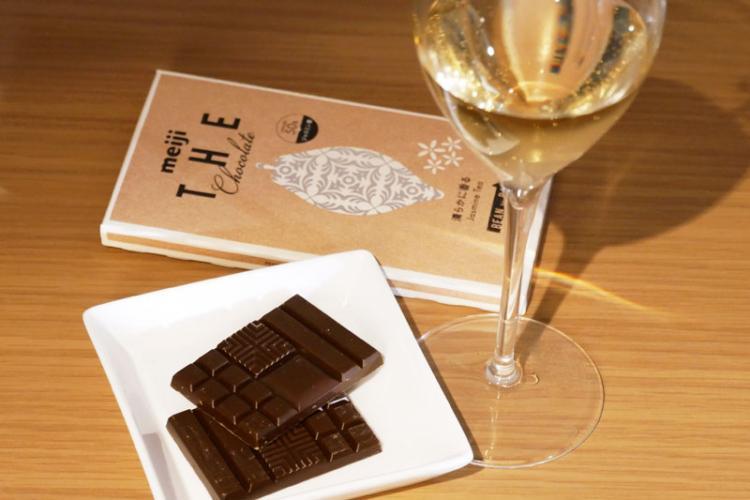明治 ザ・チョコレート「ジャスミンティー」とゲヴュルツトラミネール